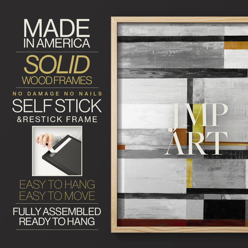 Winston Porter Retro Spectrum V7 Framed Print - Solid Wood